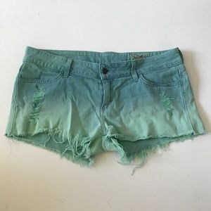 AUTHENTIC Siwy Blue Ombre Distressed Denim Shorts